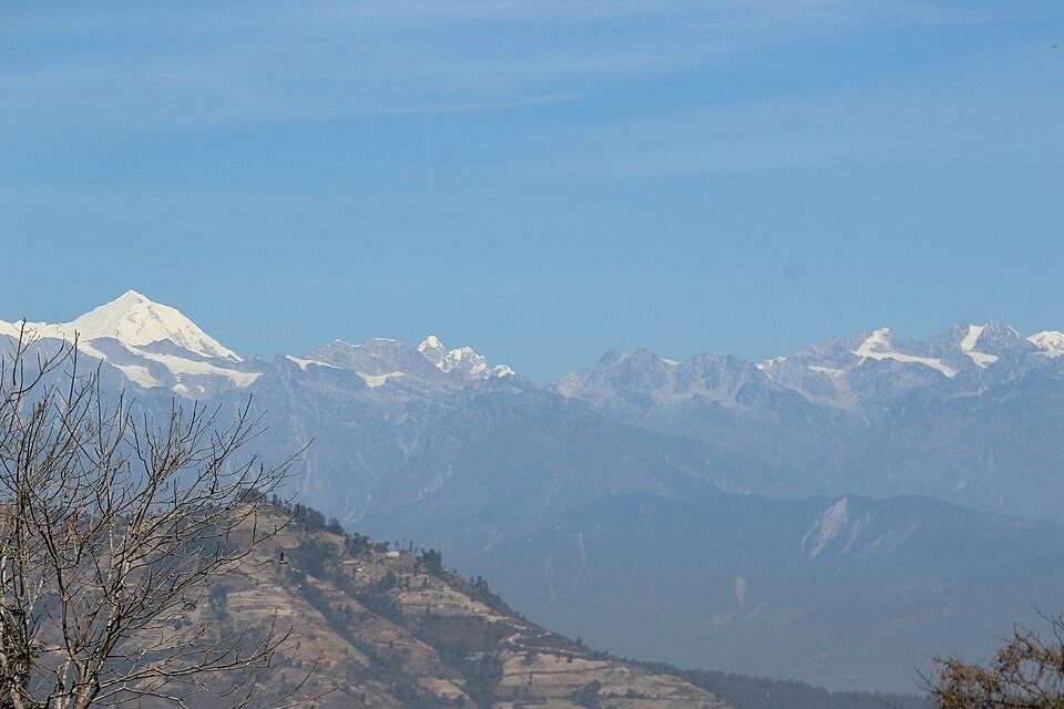 Himalayan skyline seen from the Dhulikhel ridge