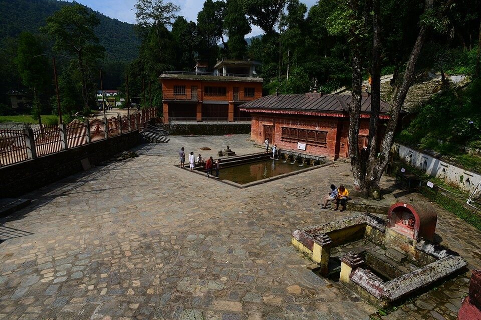 Naudhara resting point along the forest climb