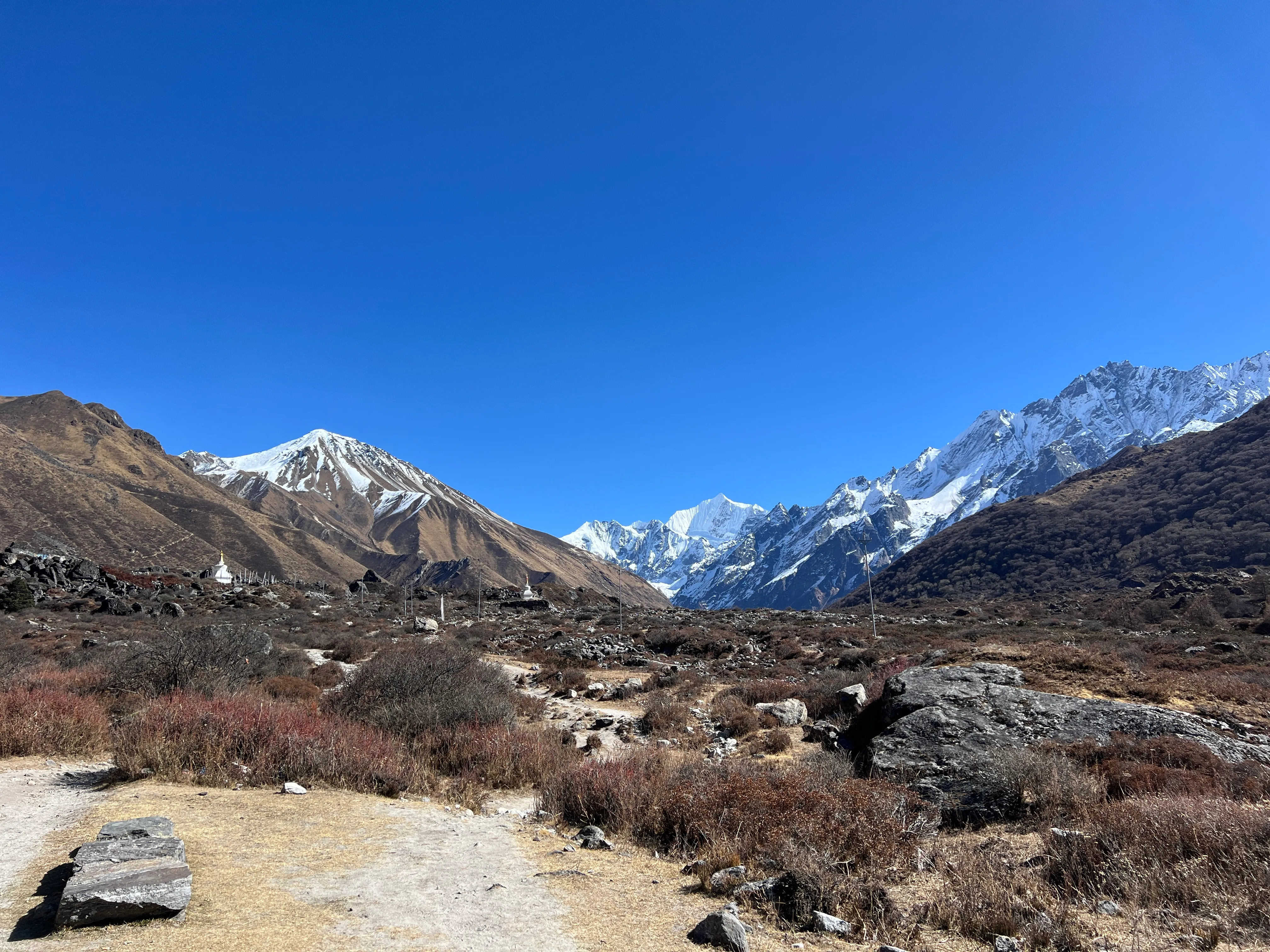 Trekking over Hillary Suspension Bridge
