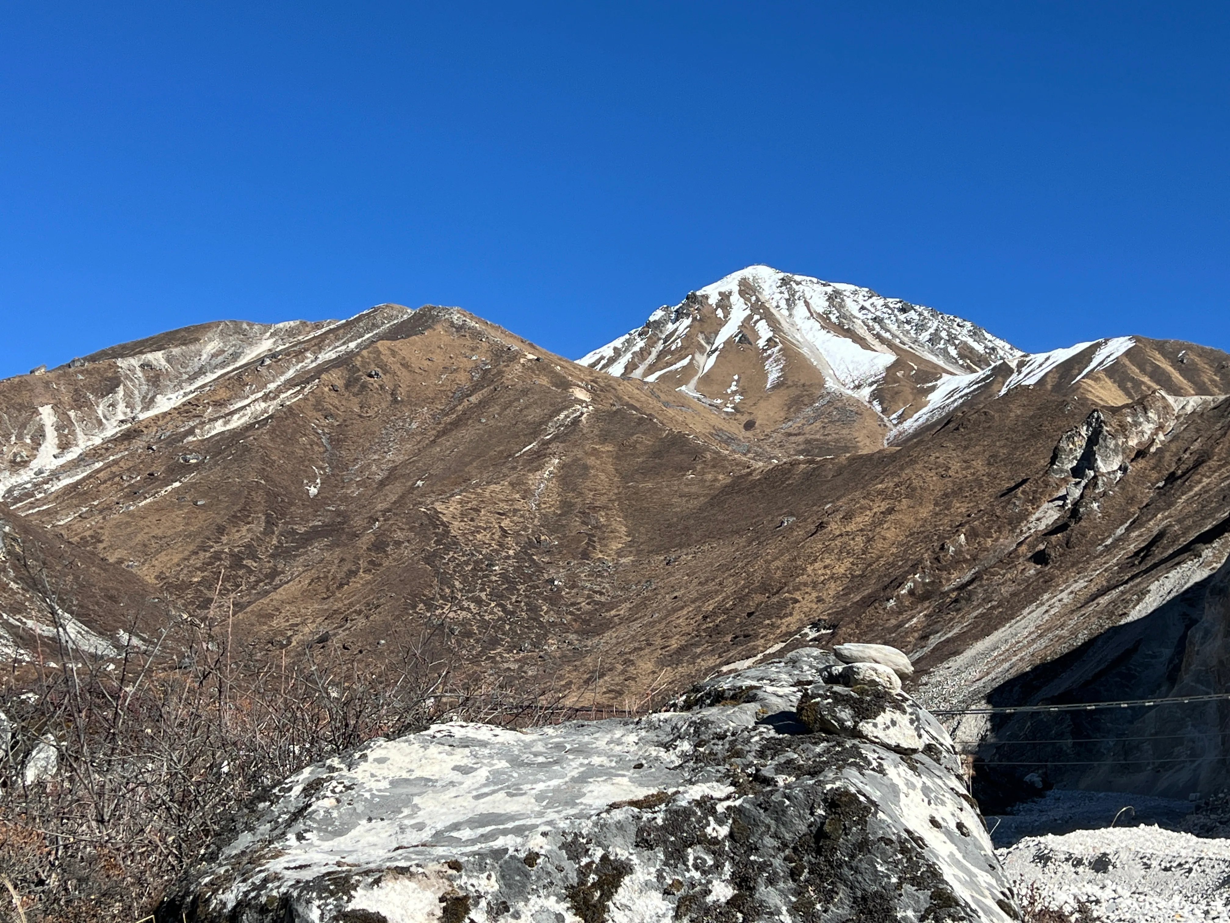 Trekking over Hillary Suspension Bridge