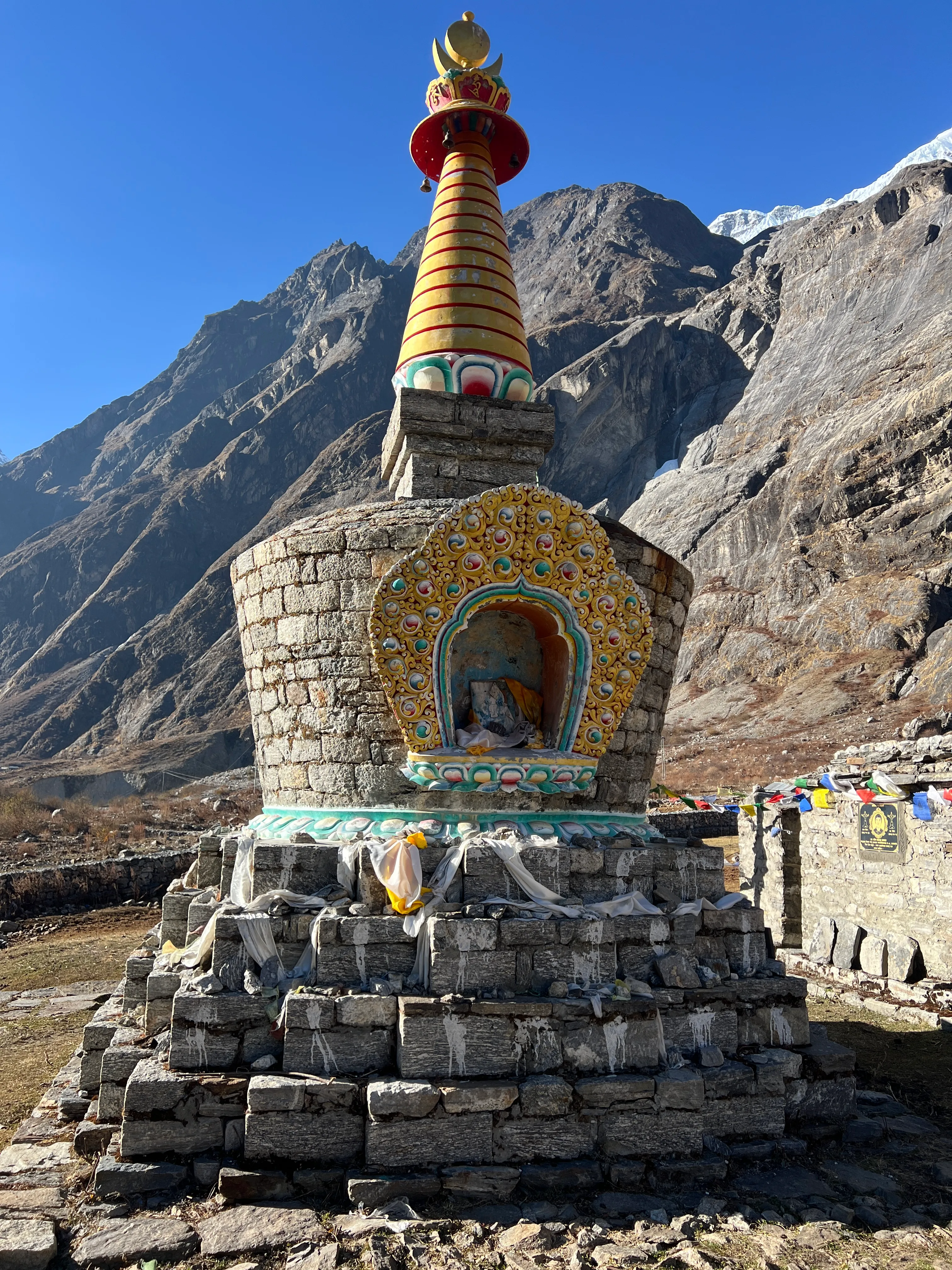 Trekking over Hillary Suspension Bridge