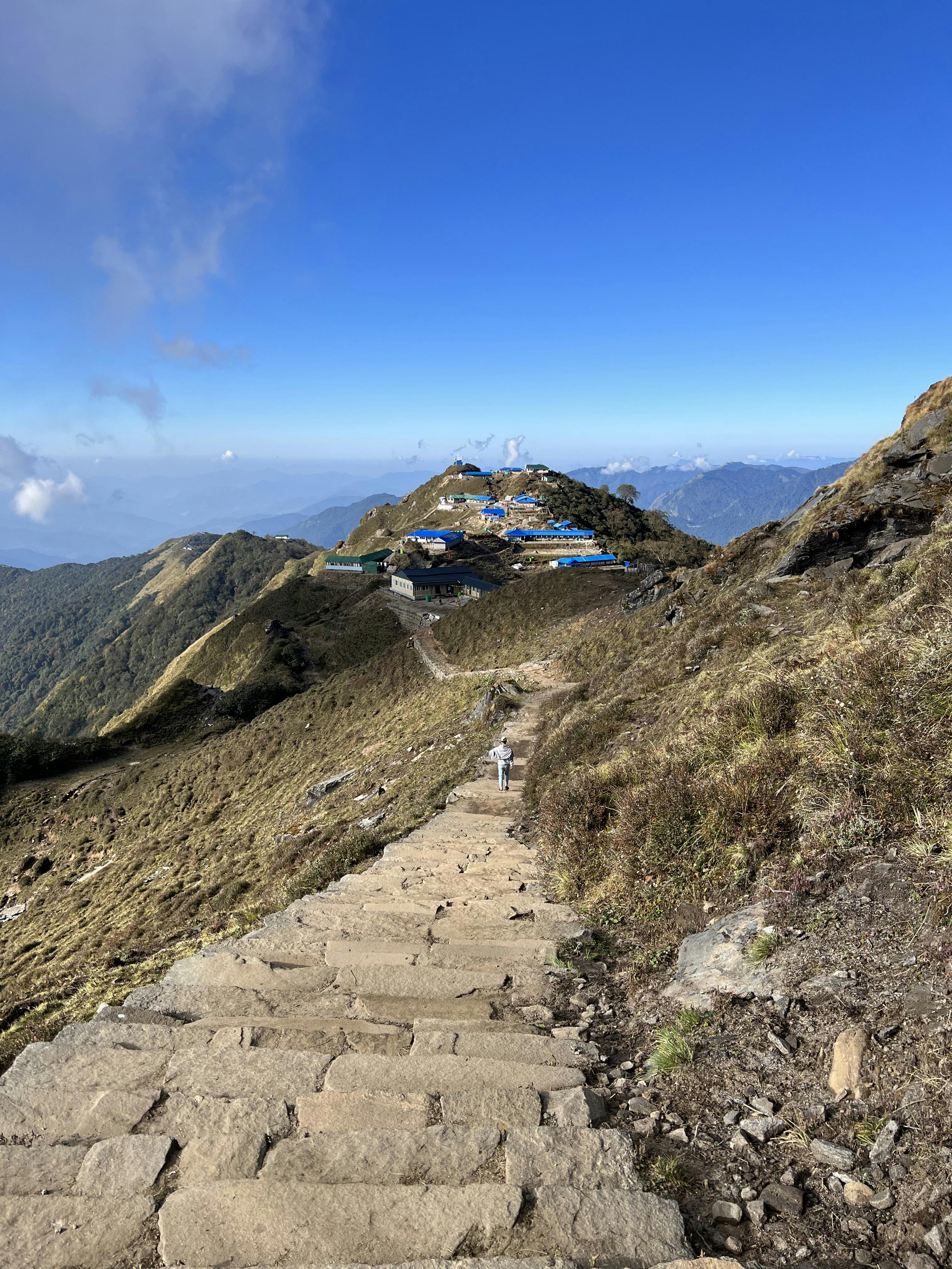 Machapuchare pyramid from High Camp